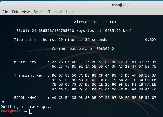 wpa2 wordlist take too long