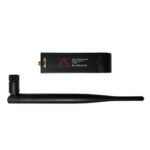 zSecurity 2.4GHz USB WiFi adapter with Atheros AR9271 chipset shown next to detachable 3 dBi antenna