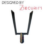 zSecurity dual-band USB wireless adapter with two high-gain antennas and Realtek RTL8812AU chipset designed for 2.4GHz and 5GHz WiFi penetration testing