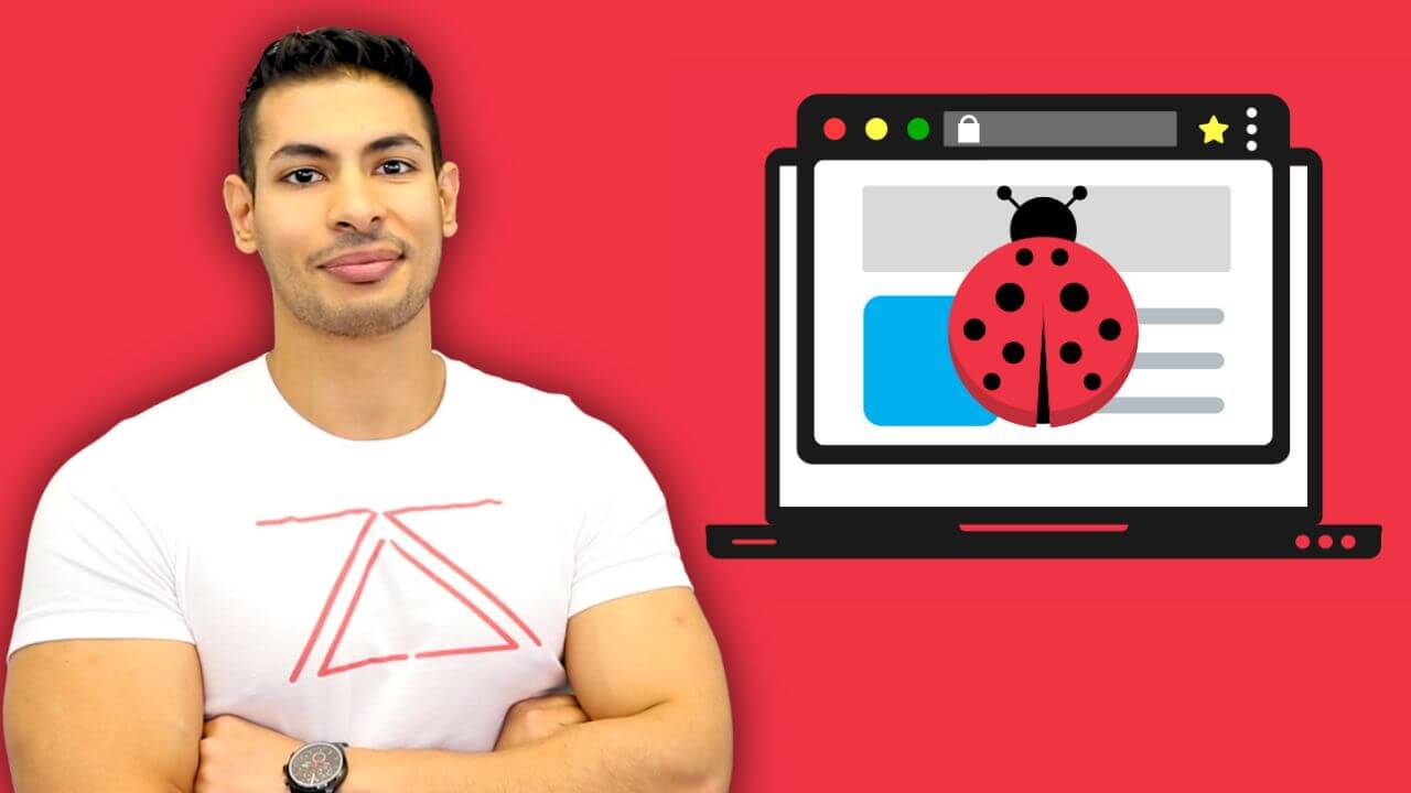 Thumbnail for zSecurity’s “Learn Bug Bounty Hunting From Scratch” course with Zaid Sabih and a laptop graphic symbolizing bug bounty hunting. Learn Bug Bounty Hunting From Scratch course thumbnail featuring Zaid Sabih with a laptop and ladybug icon on a red background.
