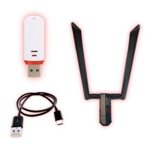 Hacking Essentials Bundle by zSecurity – includes Wi-Fi Cactus, USB-C keystroke injector cable, and dual-band USB Wi-Fi adapter with dual antennas