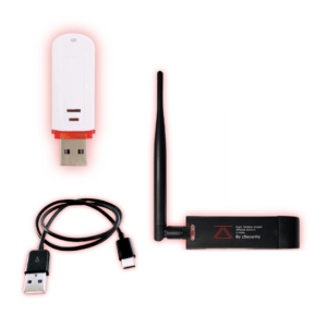 zSecurity Hacking Essentials Bundle featuring a BadUSB, Wi-Fi Adapter, and USB-C Keystroke Injection Cable.