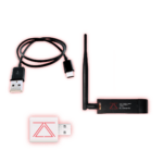 The zSecurity AR9271 wireless adapter, a USB-C keystroke injector cable, and a USB data blocker, offering a complete pentesting bundle for wireless and USB security testing.