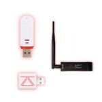 Advanced Network Hacking Kit with zSecurity AR9271 Wi-Fi adapter, USB data blocker, and Wi-Fi Cactus for penetration testing