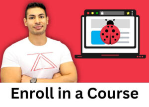 Zaid Sabih encourages you to join the Learn Bug Bounty Hunting from Scratch course at zSecurity, designed to help you find and report security vulnerabilities. Zaid Sabih next to a browser window illustration with a ladybug icon, promoting the Learn Bug Bounty Hunting from Scratch course.