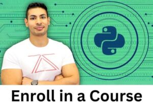 Zaid Sabih presents the Learn Python for Ethical Hacking From Scratch course by zSecurity, designed to teach Python programming with an ethical hacking focus. Zaid Sabih standing next to a Python logo on a green digital background, promoting the Learn Python for Ethical Hacking course.